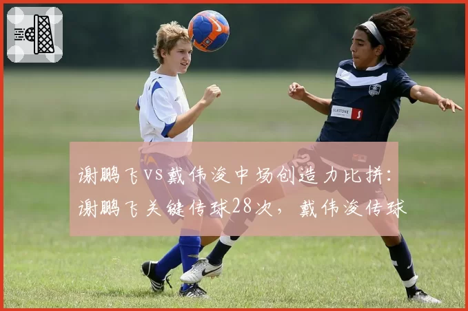 谢鹏飞vs戴伟浚中场创造力比拼:谢鹏飞关键传球28次,戴伟浚传球成功率88%